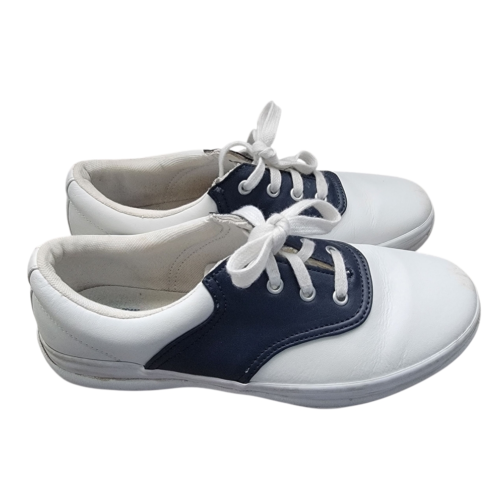 Keds Big Kids School Days White and Navy Uniform Shoes Size 5 W